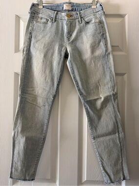 MOTHER Denim Angel with 100 Wings Looker Ankle Fray Jeans ASO Candice Swanepoel